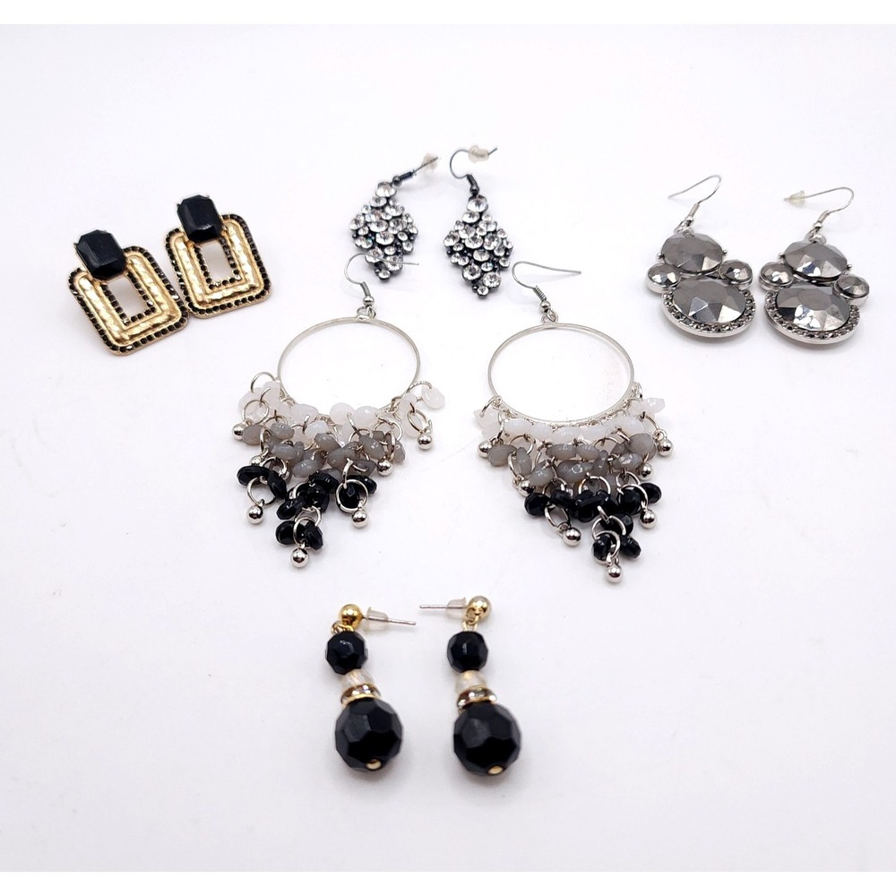 5 Pair Mixed Earring Lot‎ Statement